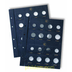 Hoja VISTA 2 Hojas Euros para 2 juegos de 8 monedas 315537