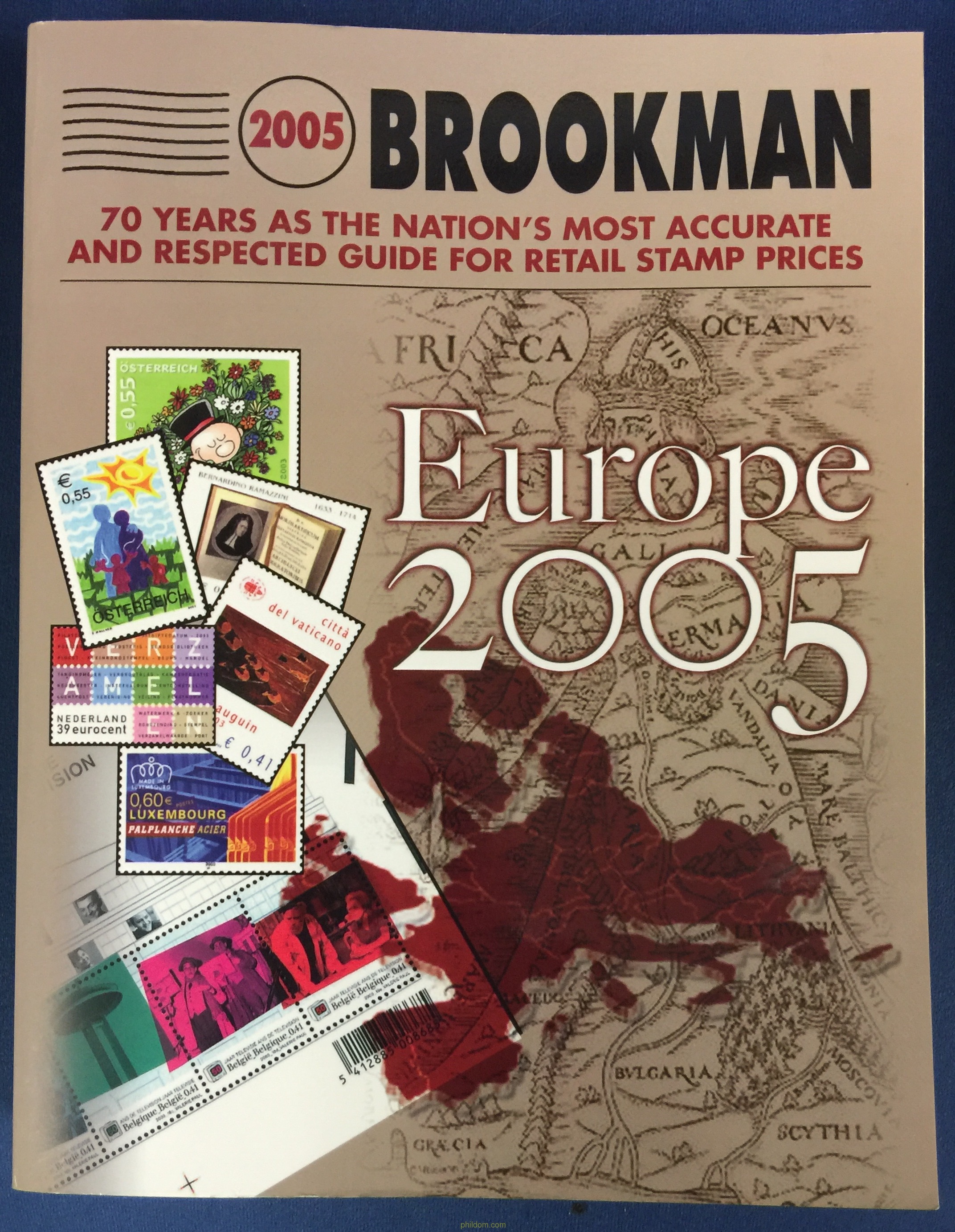 Catálogo Brookman 2005 de sellos de paises europeos Phildom 2005
