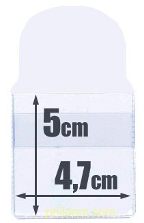 Bolsa protectora monedas 5 x 4,7cm PQ.100 SafI 013001G