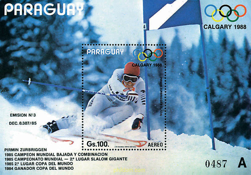 15 JUEGOS OLIMPICOS INVIERNO CALGARY 1988