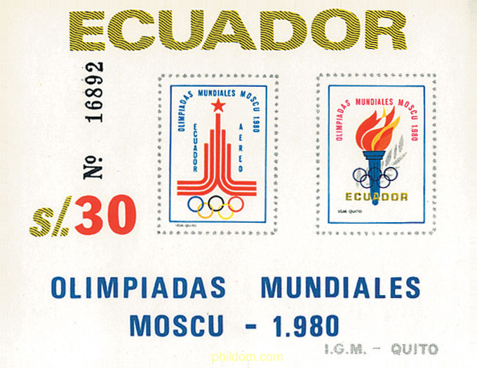 22 JUEGOS OLIMPICOS VERANO MOSCU 1980