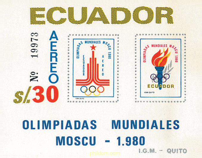 22 JUEGOS OLIMPICOS VERANO MOSCU 1980