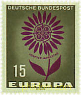 EUROPA CEPT. MARGARITA CON 22 PETALOS