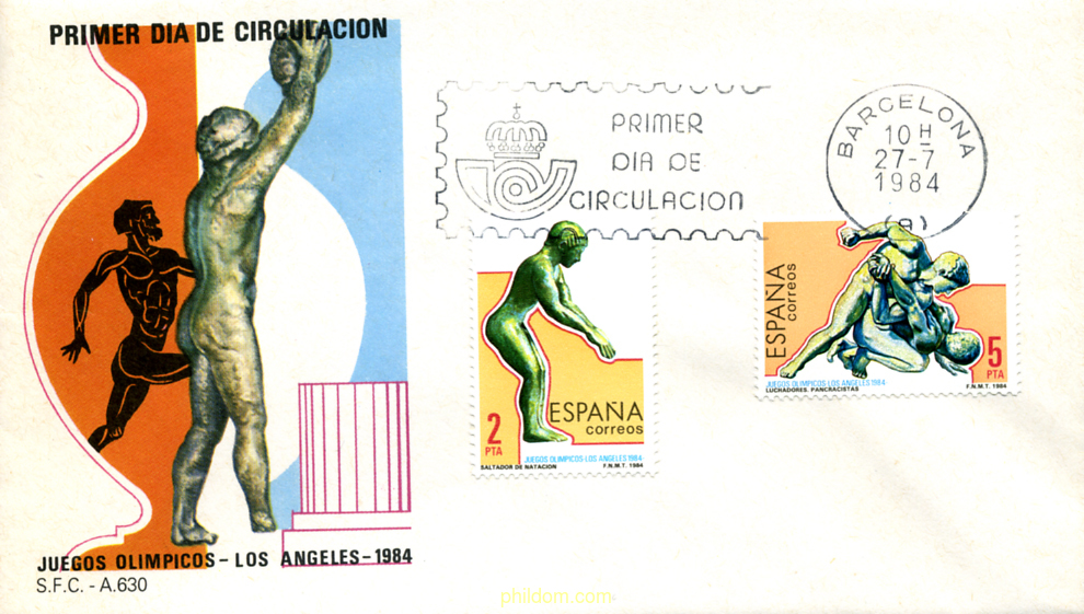 23 JUEGOS OLIMPICOS VERANO LOS ANGELES 1984