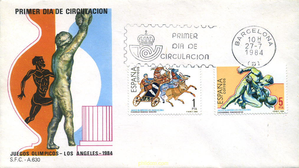 23 JUEGOS OLIMPICOS VERANO LOS ANGELES 1984