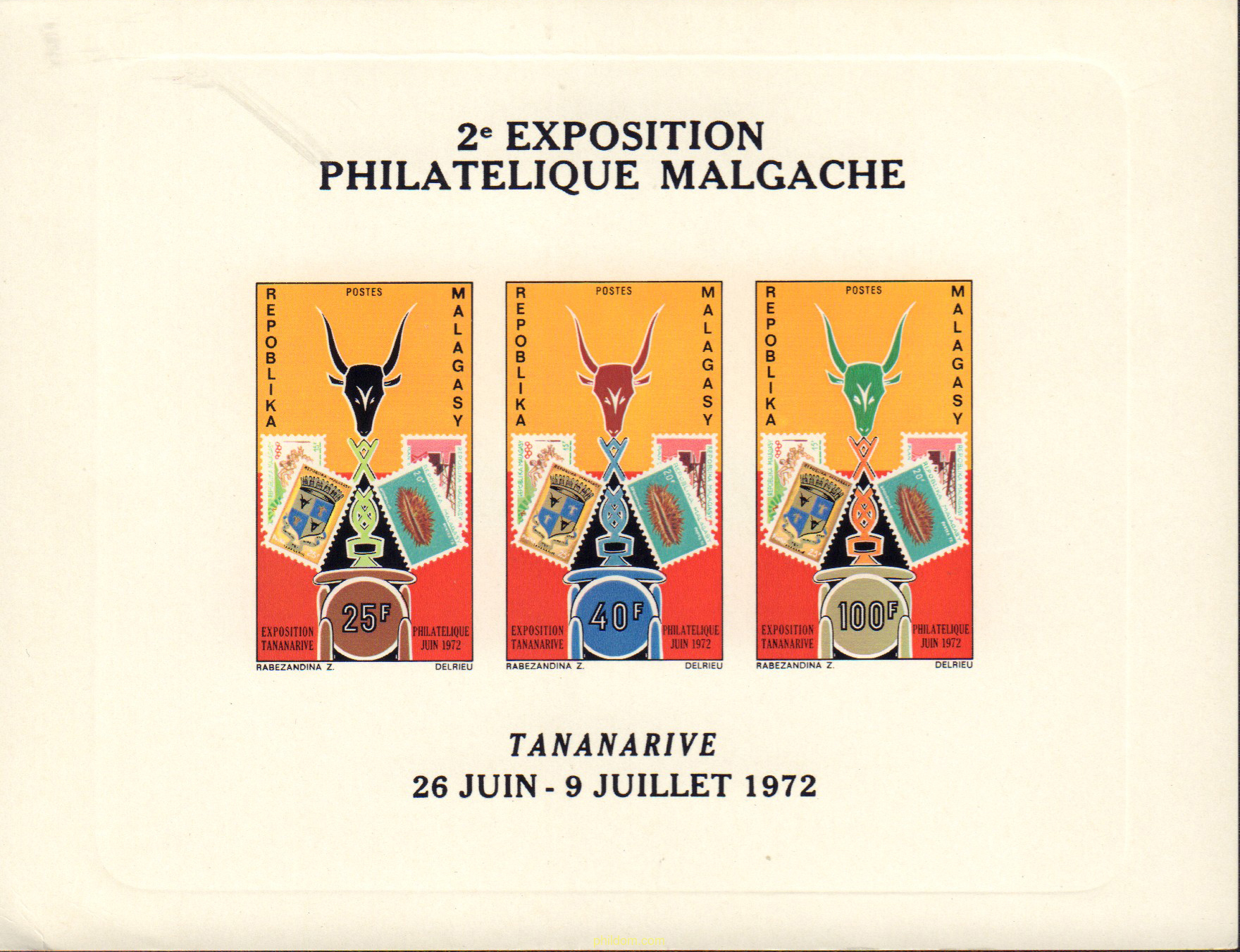 EXPOSICION FILATELICA DE TANANARIVE