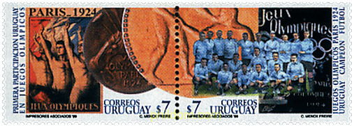 8 JUEGOS OLIMPICOS VERANO PARIS 1924 - URUGUAY CAMPEON EN FUTBOL