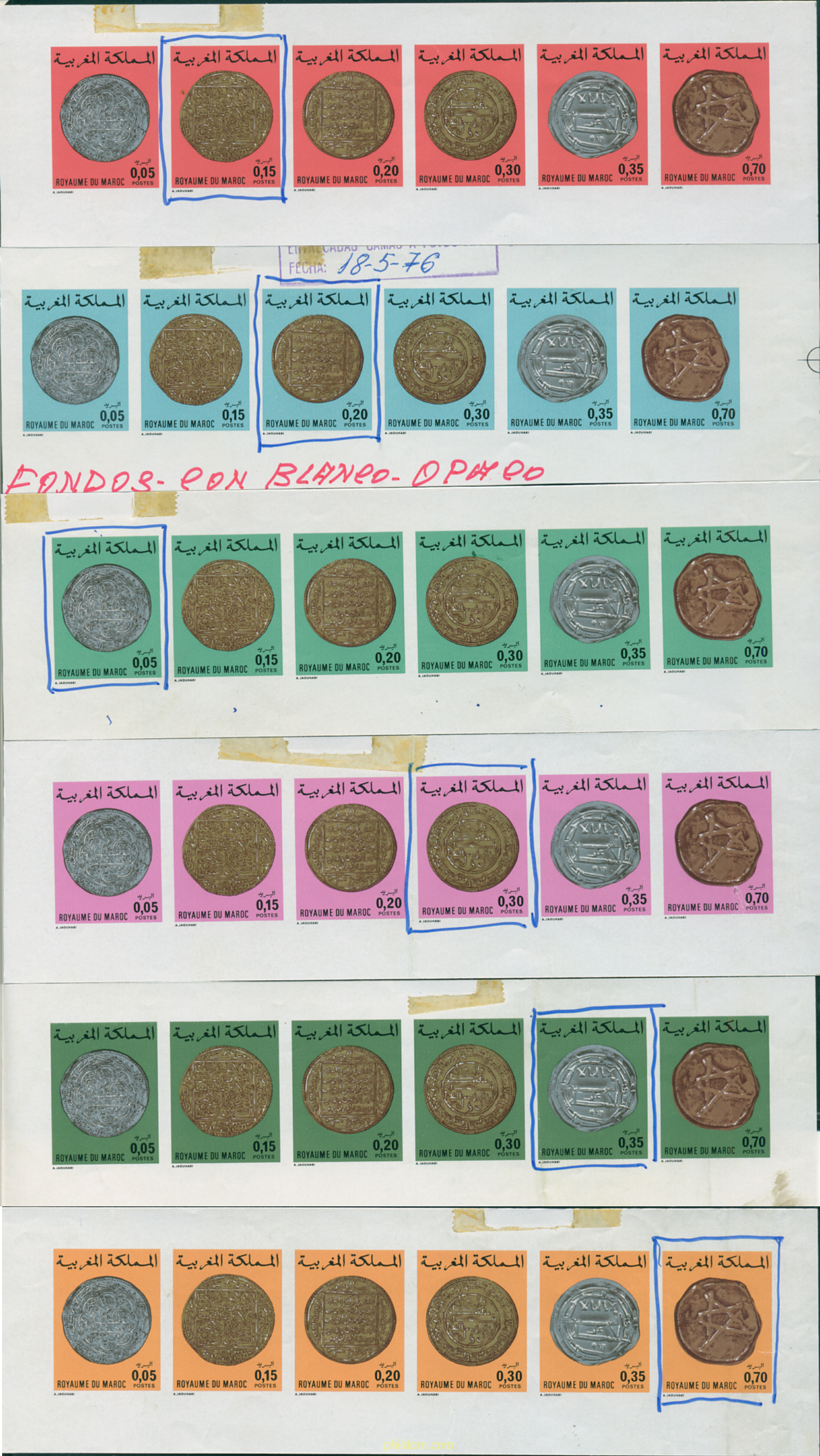 MONEDAS ANTIGUAS DE MARRUECOS