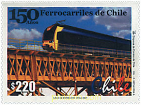 150 ANIVERSARIO DE LOS FERROCARRILES DE CHILE