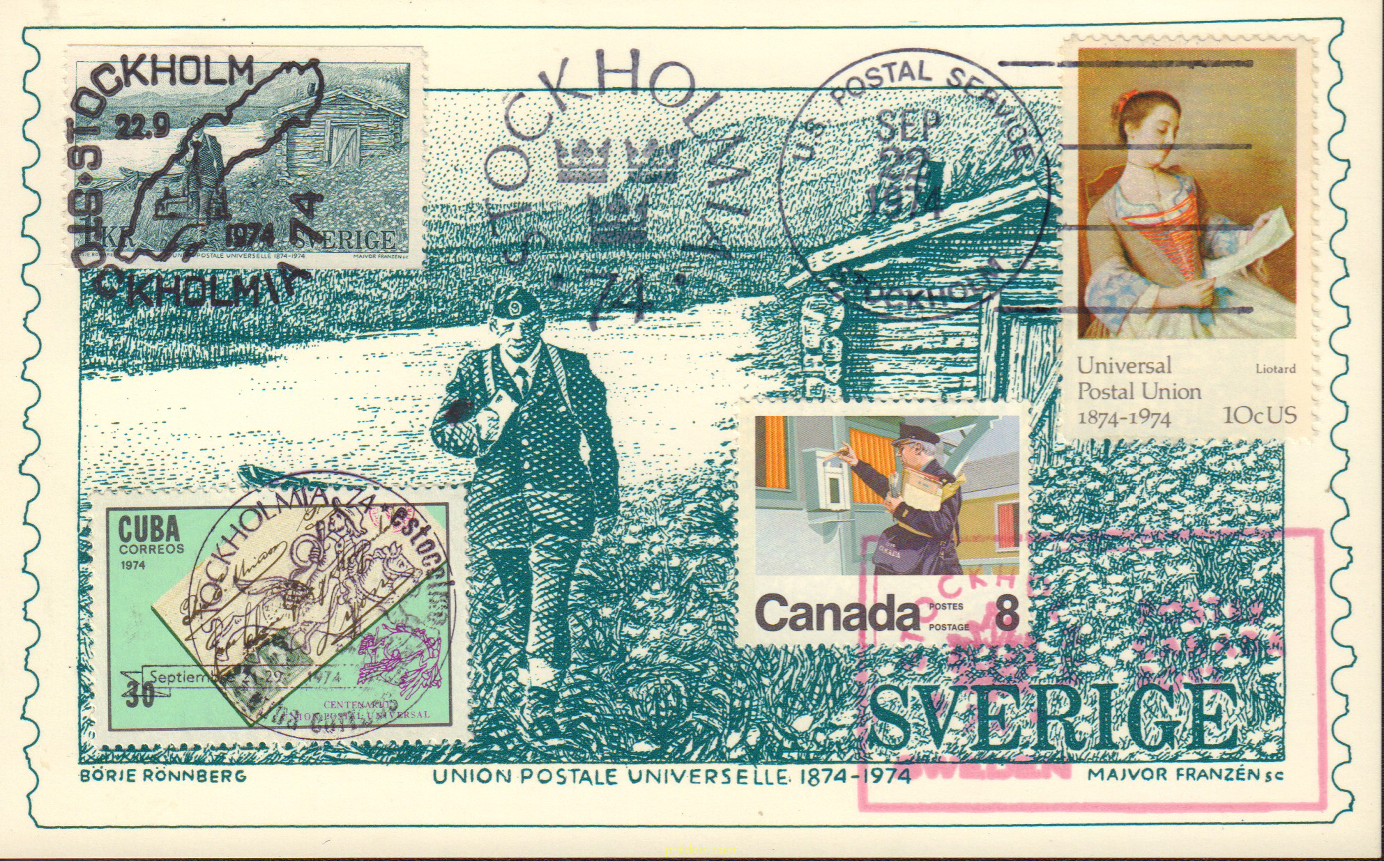 CENTENARIO DE LA UNION POSTAL UNIVERSAL