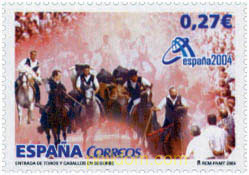 ESPAÑA 2004. EXPOSICION FILATELICA INTERNACIONAL. FIESTAS POPULARES