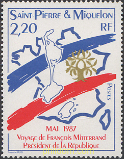 VISITA DE FRANÇOIS MITTERRAND. PRESIDENTE DE LA REPUBLICA