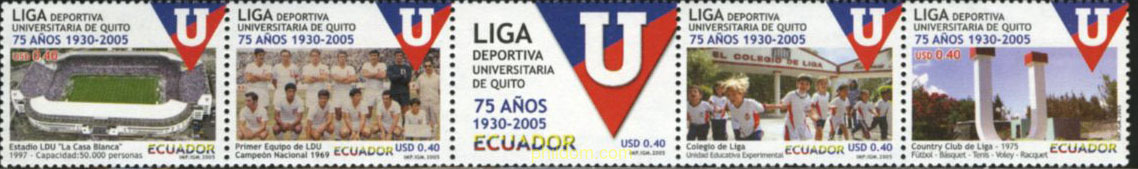 75 ANIVERSARIO DE LA LIGA DEPORTIVA UNIVERSITARIA DE QUITO