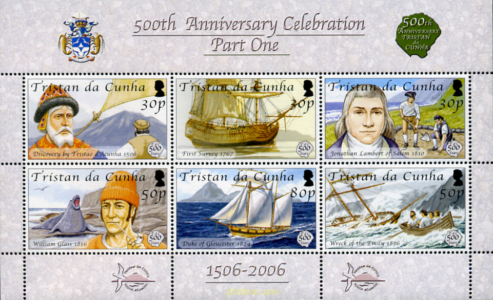 500 ANIVERSARIO DEL DESCUBRIMIENTO DE TRISTAN DA CUNHA