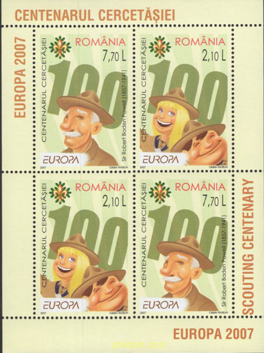 EUROPA CEPT. 100 AÑOS DE ESCULTISMO