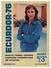 MARIUXI FEBRES CORDERO - CAMPEONA DE NATACION SUDAMERICANA