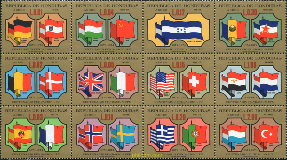 HOMENAJE A LA UNION POSTAL UNIVERSAL
