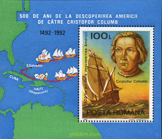 500 ANIVERSARIO DEL DESCUBRIMIENTO DE AMERICA POR CRISTOBAL COLON