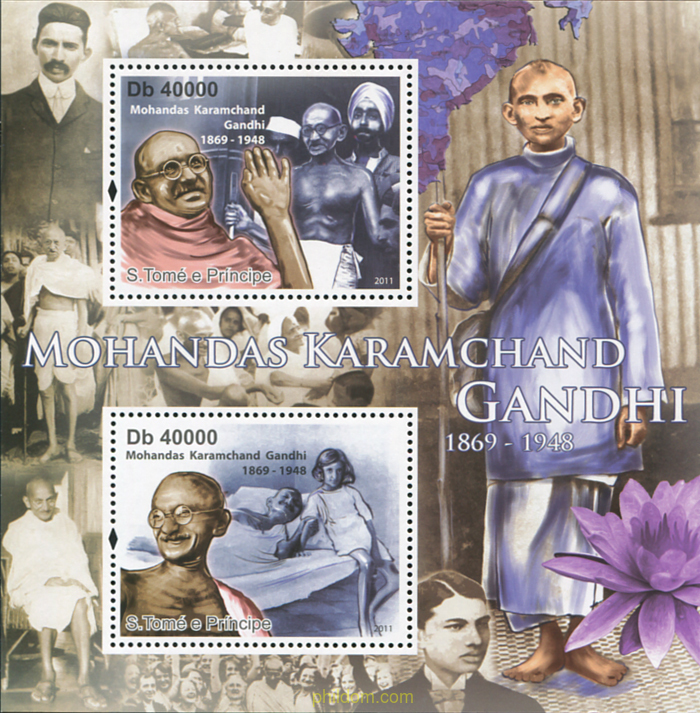 GANDHI MAHATMA 1869-1948 - JEFE ESPIRITUAL INDIO