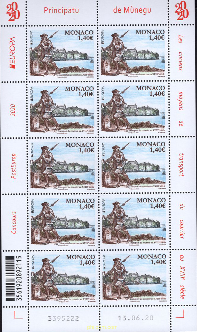 EUROPA CEPT 2020 - ANTIGUAS RUTAS POSTALES