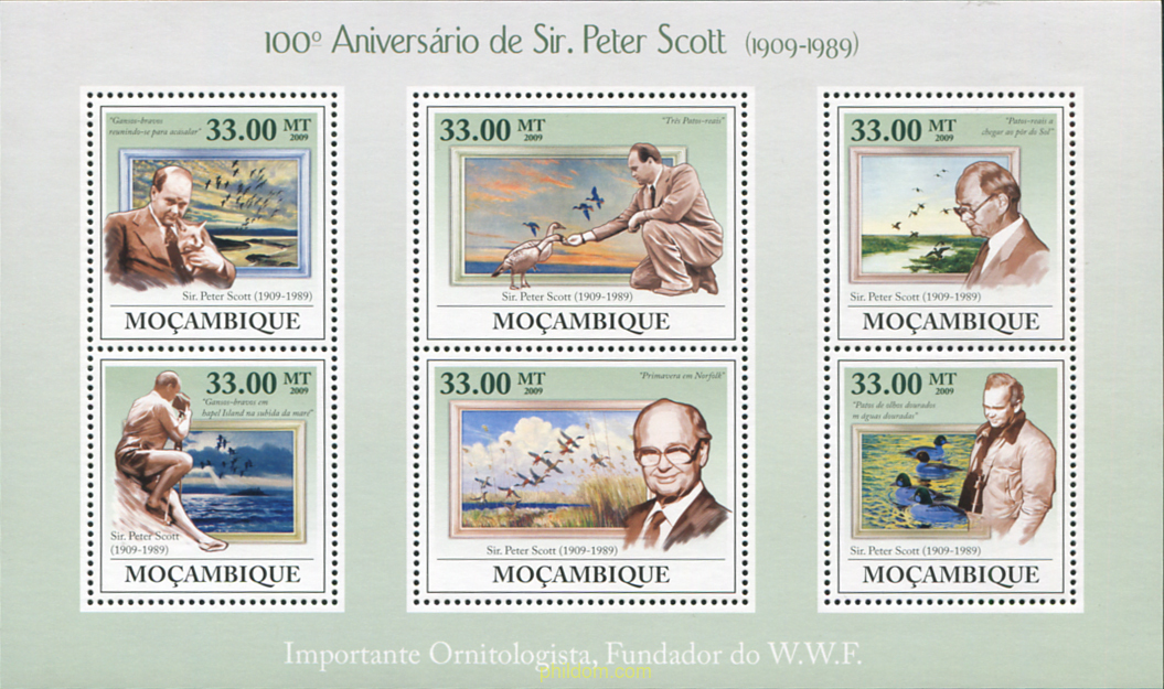 PERSONAJES. PETER SCOTT (1909-1989) ORNITOLOGO BRITANICO, FUNDADOR DE WWF