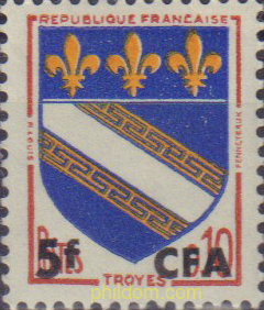 SELLOS DE FRANCIA SOBRECARGADOS