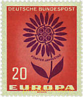 EUROPA CEPT. MARGARITA CON 22 PETALOS