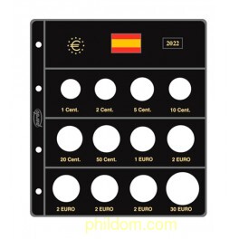 HOJA EURO ESPAÑA x 2€ 1x40 € 2022 PARDO 1793