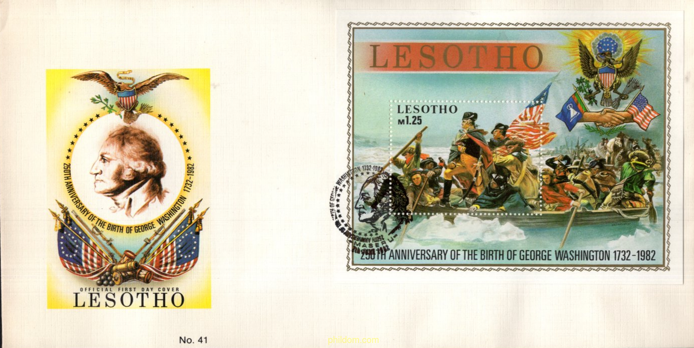250 ANIVERSARIO DEL NACIMIENTO DE G. WASHINGTON.