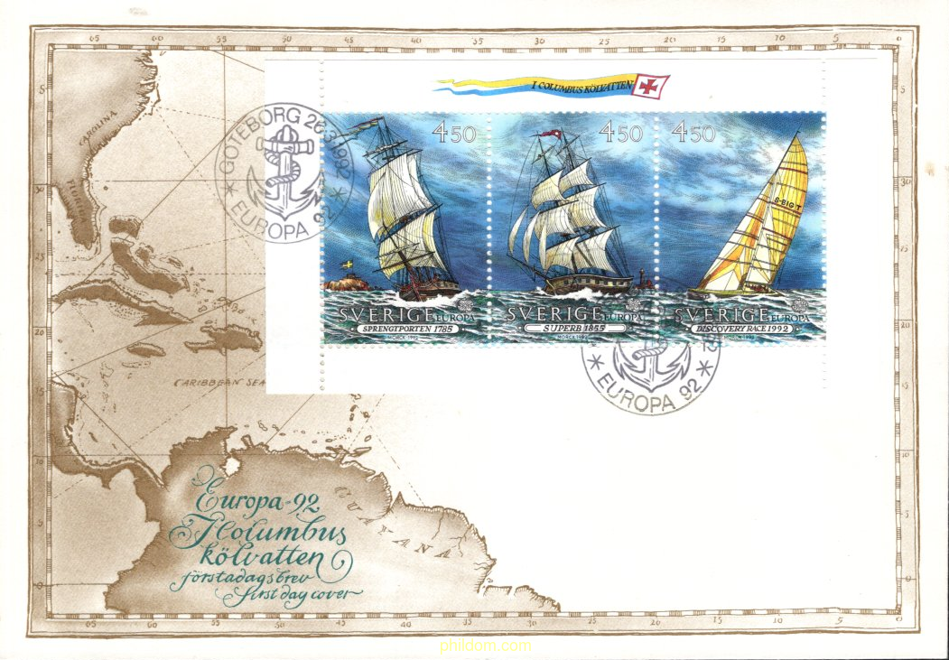 EUROPA CEPT. 500 ANIVERSARIO DEL DESCUBRIMIENTO DE AMERICA