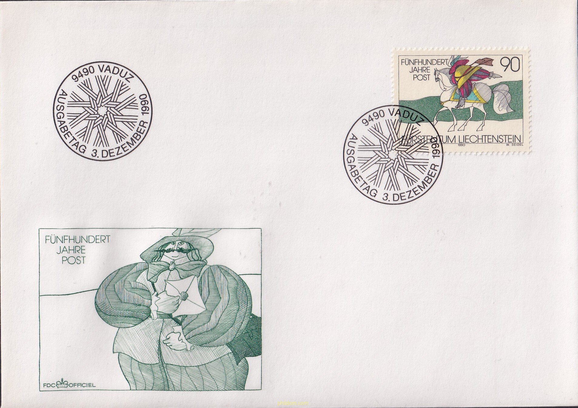 500 ANIVERSARIO DE LAS RELACIONES POSTALES EN EUROPA