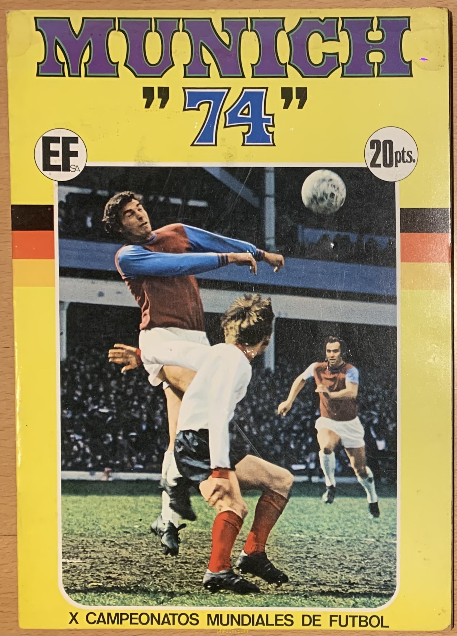ALBUM MUNICH 74 1974 COMPLETO EDITORIAL FHER