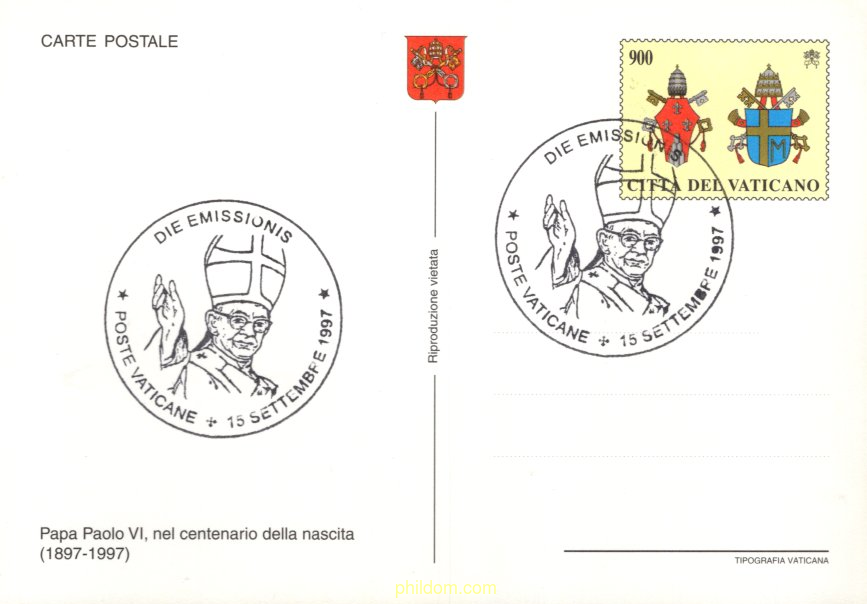 CENTENARIO DEL NACIMIENTO DEL PAPA PABLO VI