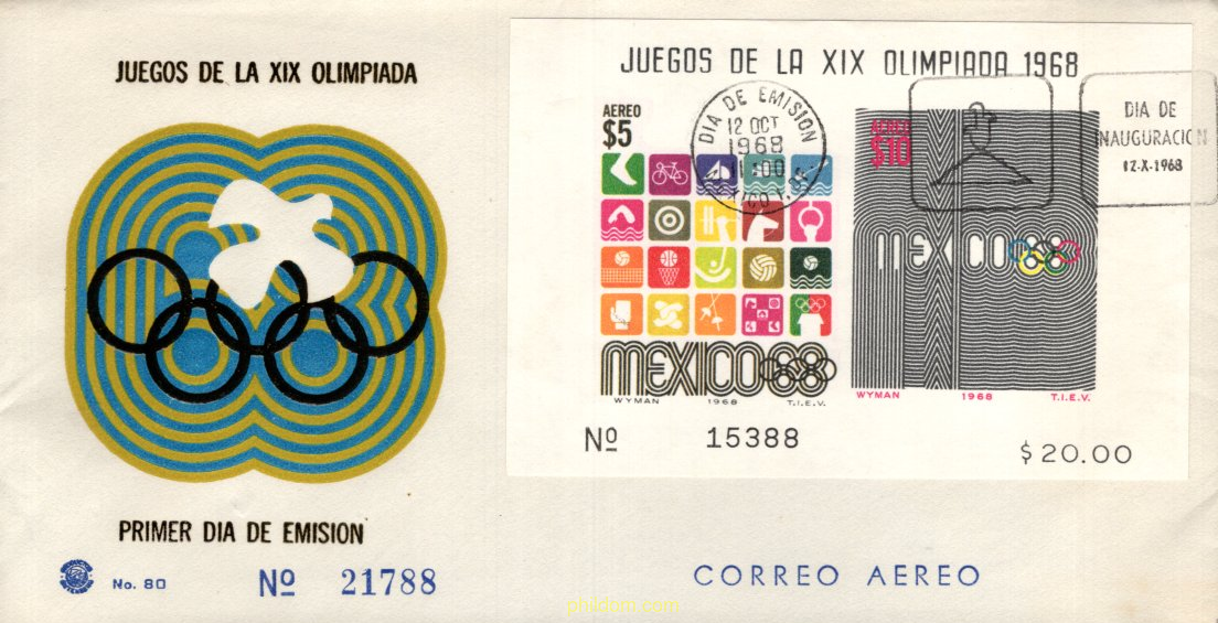 19 JUEGOS OLIMPICOS VERANO MEXICO 1968