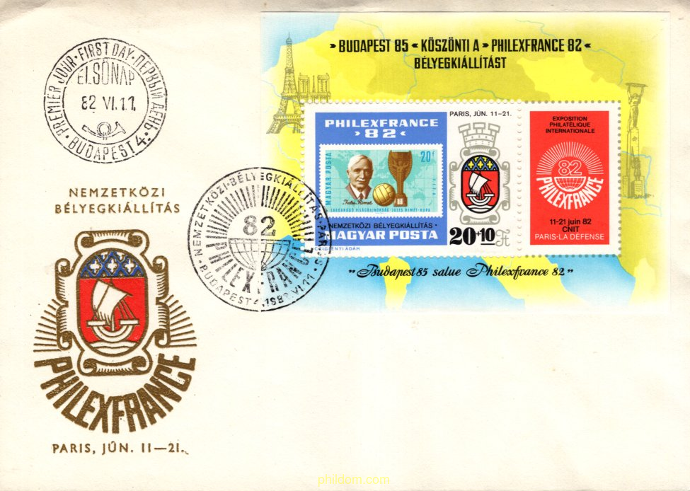 PHILEXFRANCE 82. EXPOSICION INTERNACIONAL DE FILATELIA.