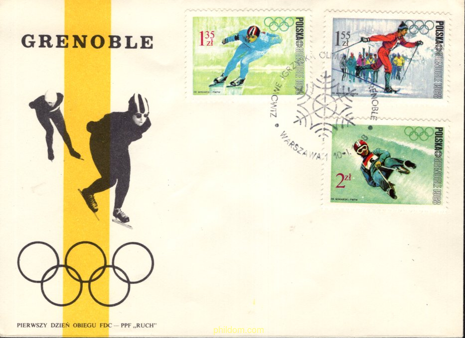 10 JUEGOS OLIMPICOS INVIERNO GRENOBLE 1968
