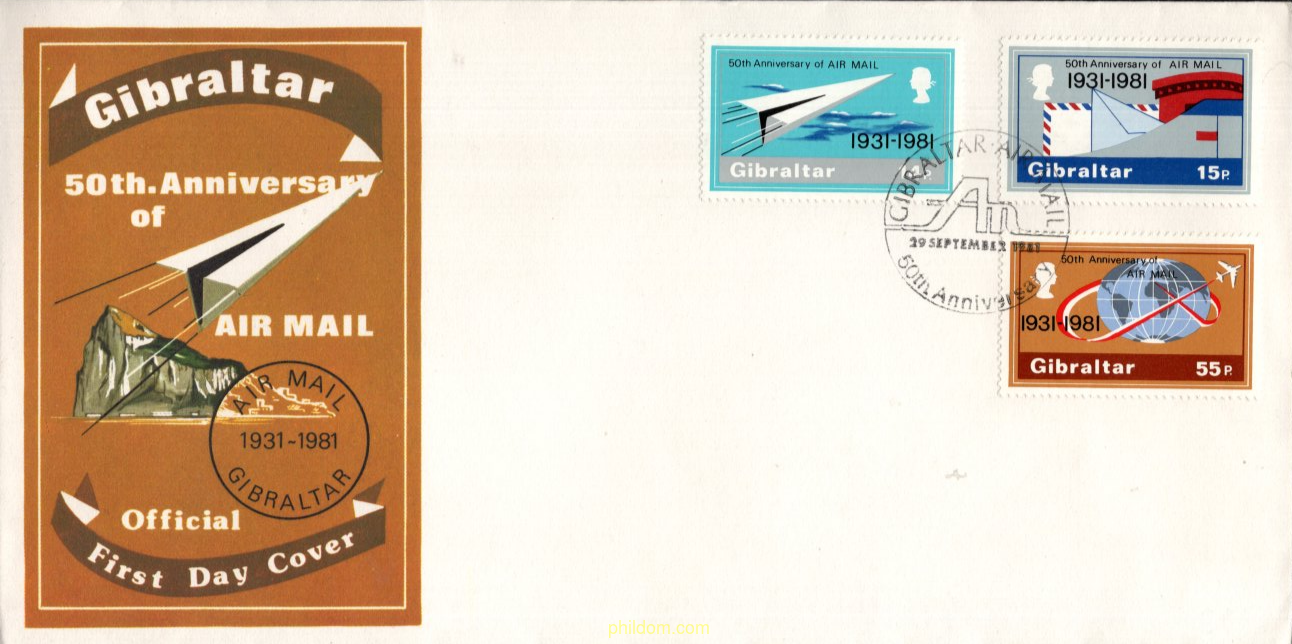 50 ANIVERSARIO DEL SERVICIO POSTAL AEREO