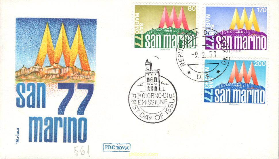 EXPOSICION FILATELICA INTERNACIONAL. SAN MARINO 1977