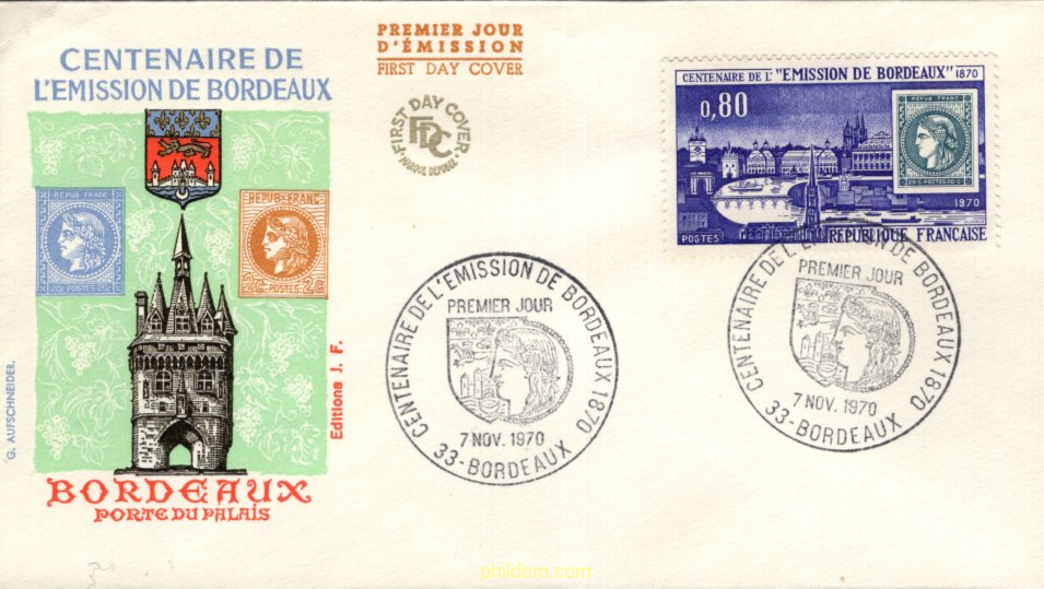 CENTENARIO DEL PRIMER SELLO DE BURDEOS