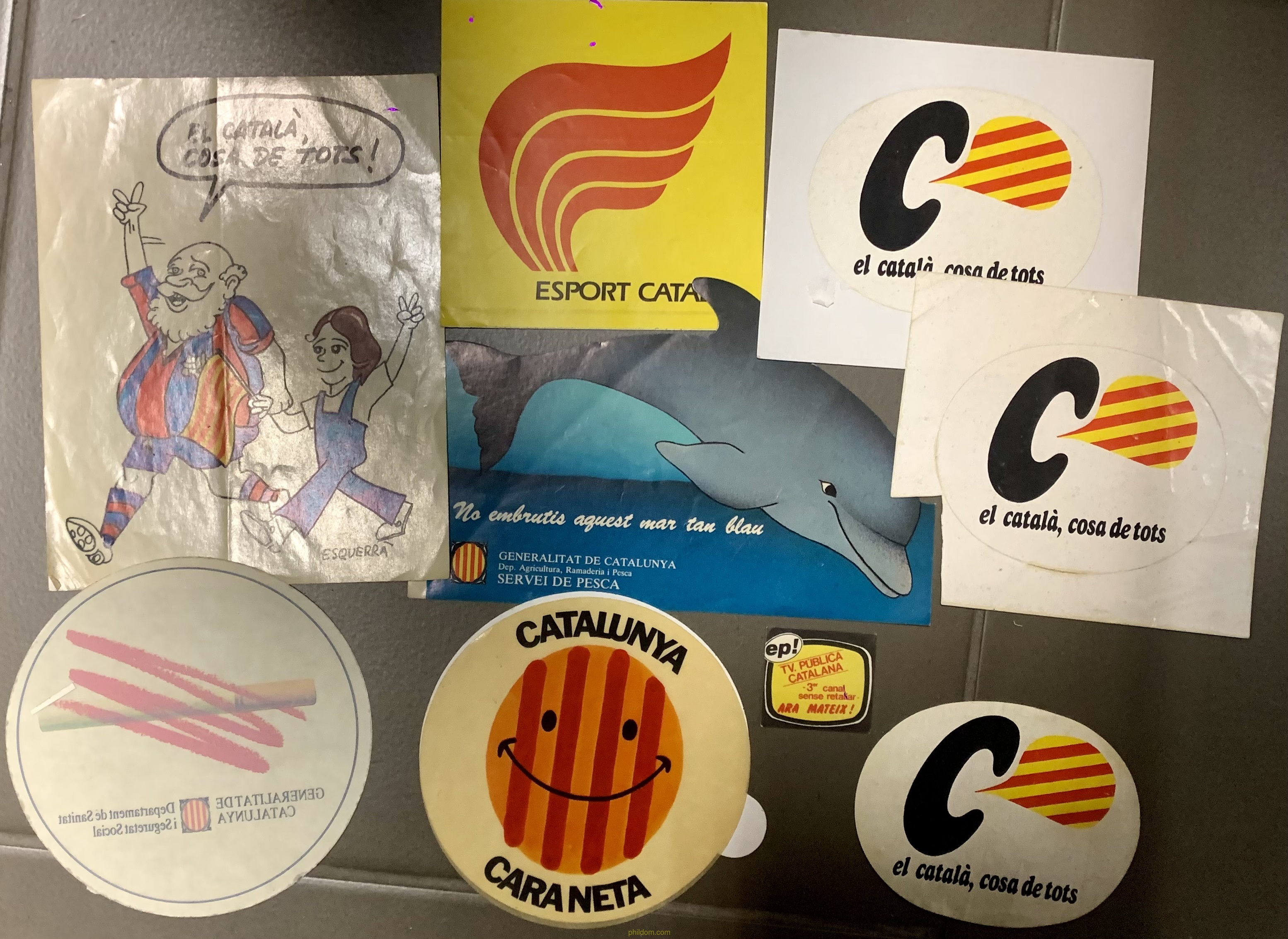LOTE ADHESIVOS PEGATINA GENERALITAT DE CATALUNYA