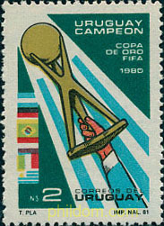 URUGUAY CAMPEON DE LA COPA MUNDIAL DE 1980
