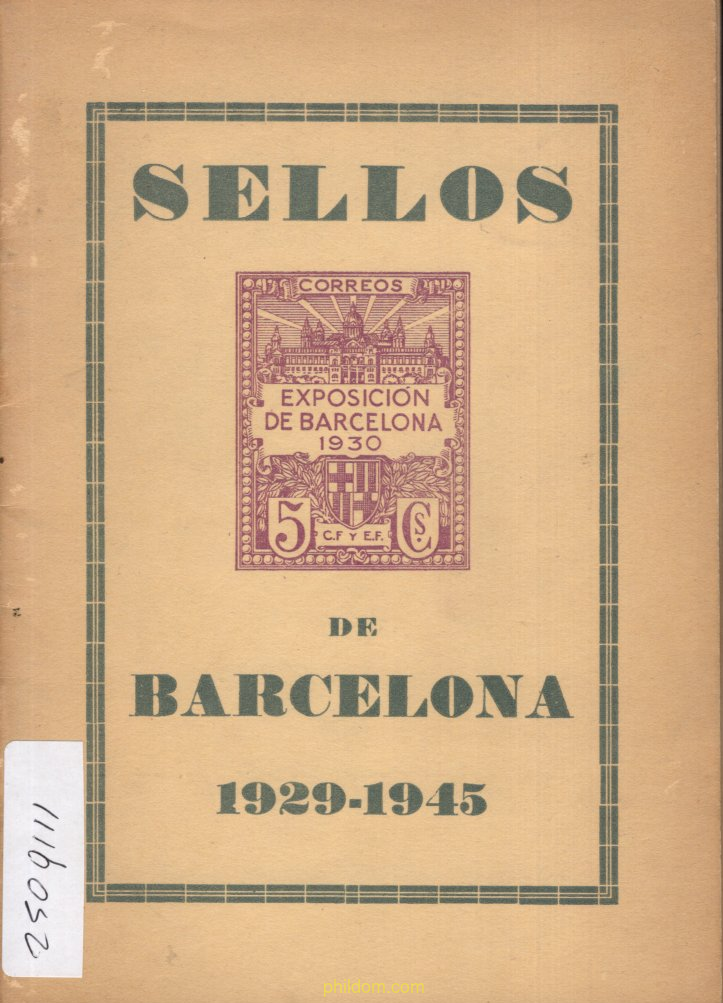 CATÁLOGO SELLOS DE BARCELONA 1929-1945. (Francisco del Tarre)