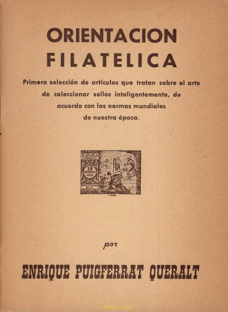 Orientacion filatelica de Enrique Puigferrat Queralt de 960