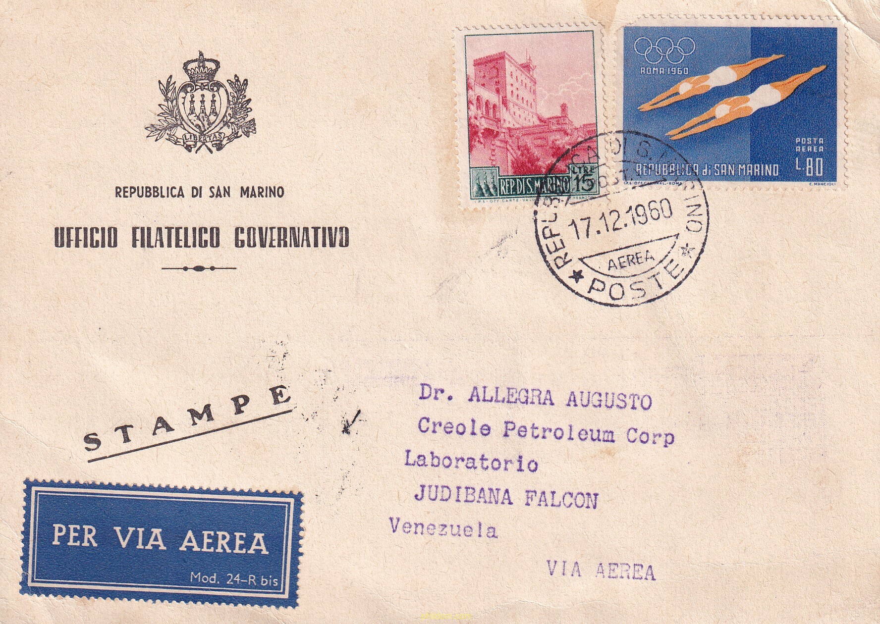 17 JUEGOS OLIMPICOS VERANO ROMA 1960