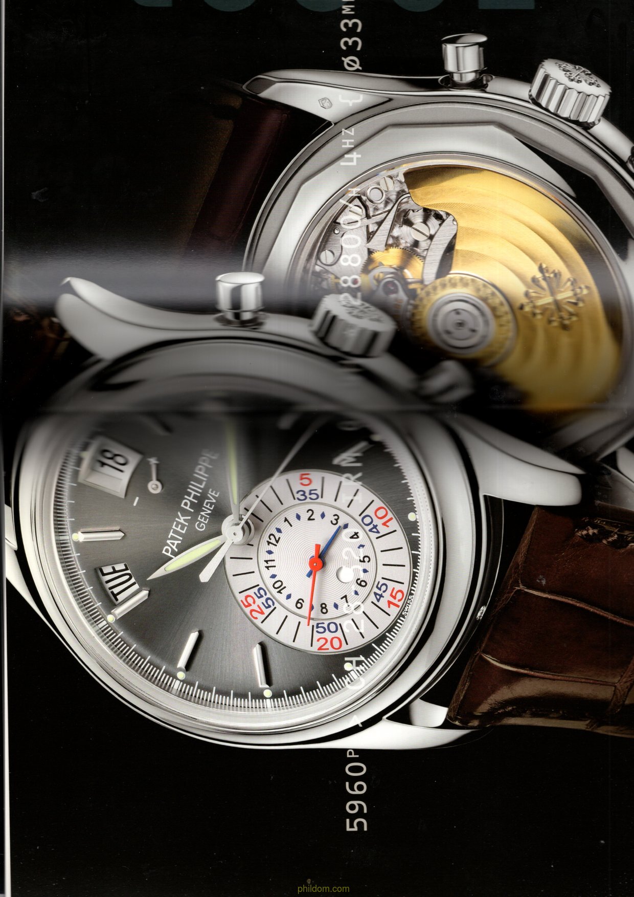 PATEK PHILIPPE manual complete with CD for chronograph with annual calendar reference 5960P