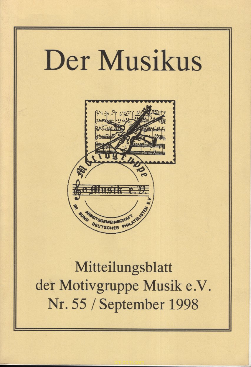Der musikus - Mitteilungsblatt der motivgruppe musik e.V. Nr. 55 / spte,ber 1998