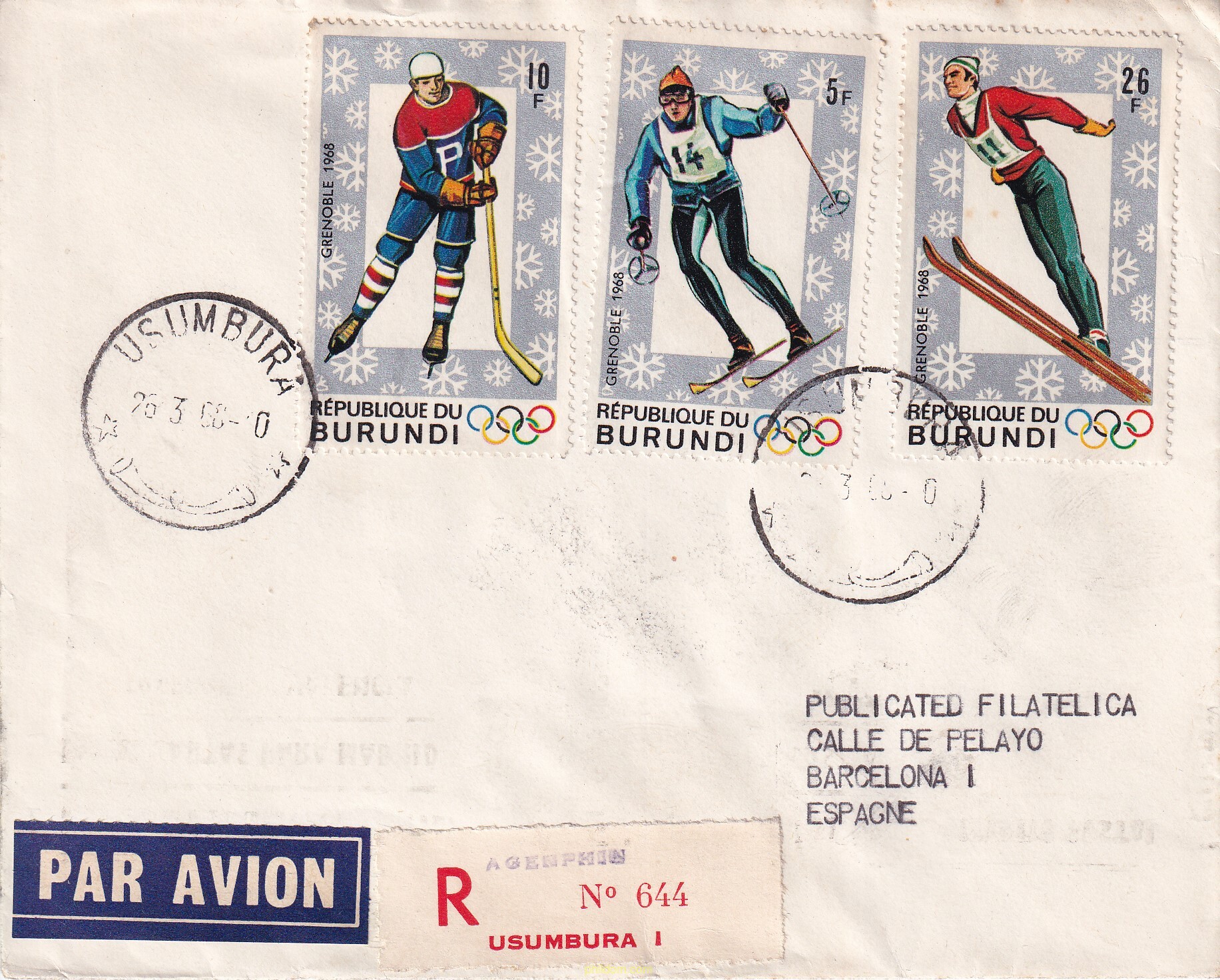10 JUEGOS OLIMPICOS INVIERNO GRENOBLE 1968