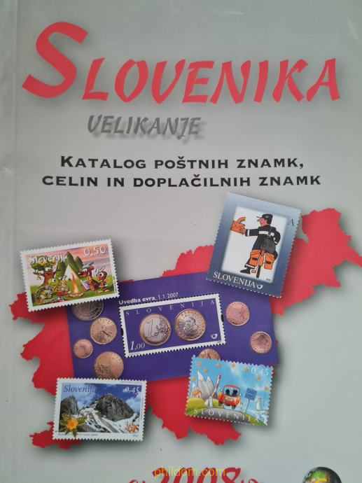 Katalog poštnih znamk, celin in doplačilnih znamk 2008