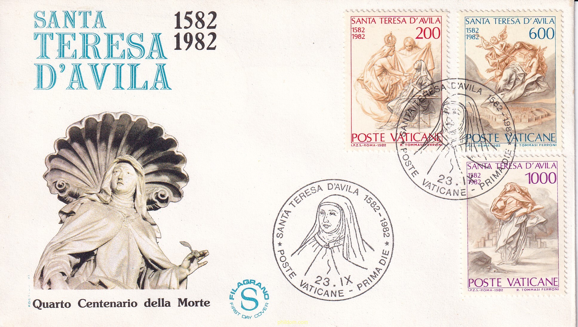 4 CENTENARIO DE LA MUERTE DE SANTA TERESA DE AVILA