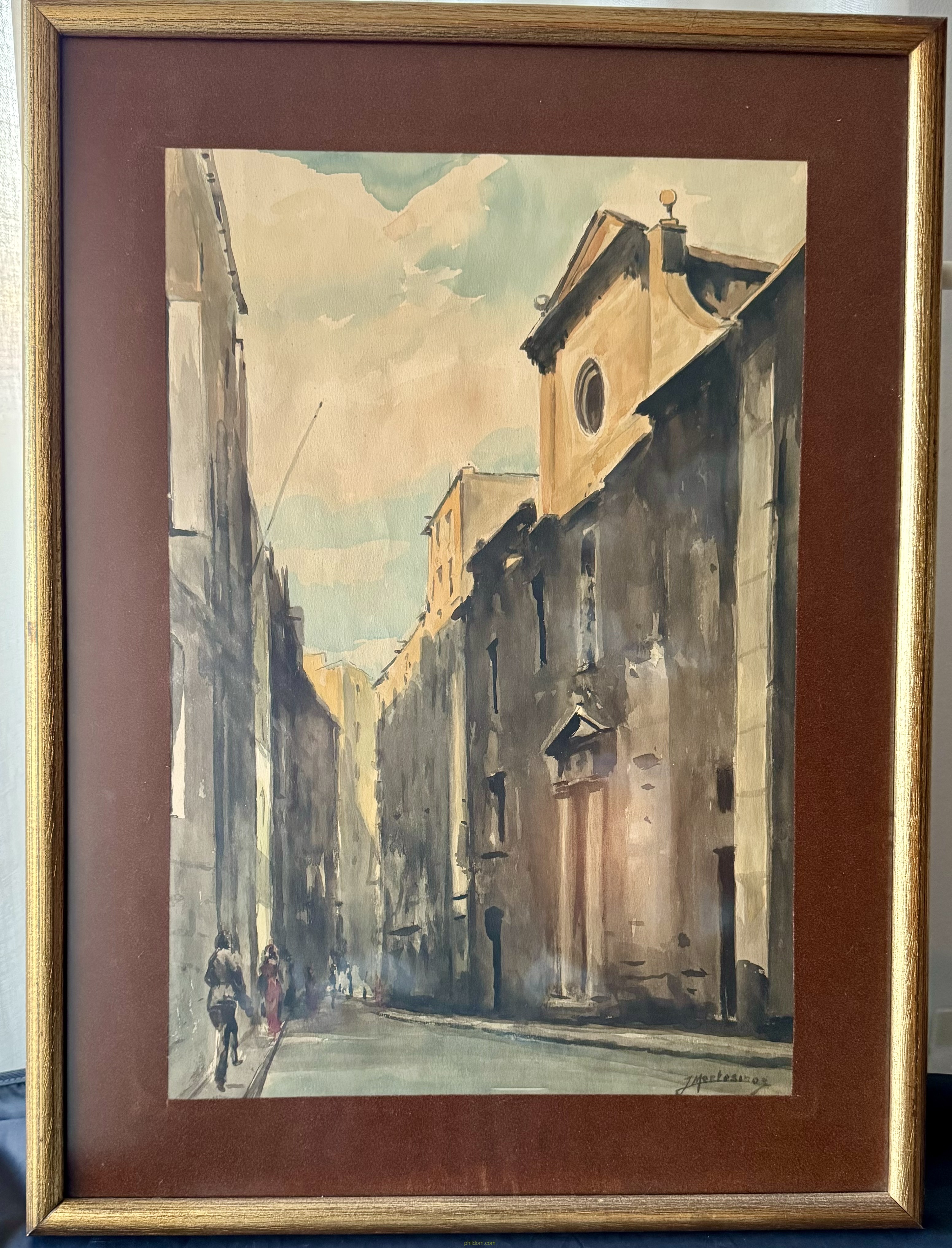 ACUARELA DE J.MONTESINOS 62X47cm